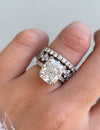 caption:Stacked with Tess & Ava wedding bands