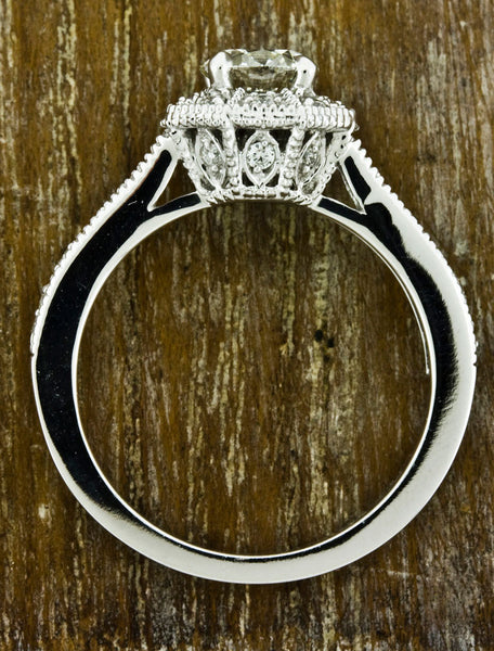 Unique Engagement Rings by Ken & Dana Design - Danielle front view