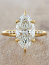 caption:Shown with 3.18ct marquise diamond in yellow gold