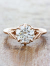 caption:Shown with 1.25ct round diamond in 14k rose gold