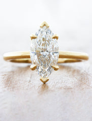 caption:1.80ct marquise diamond in 14k yellow gold