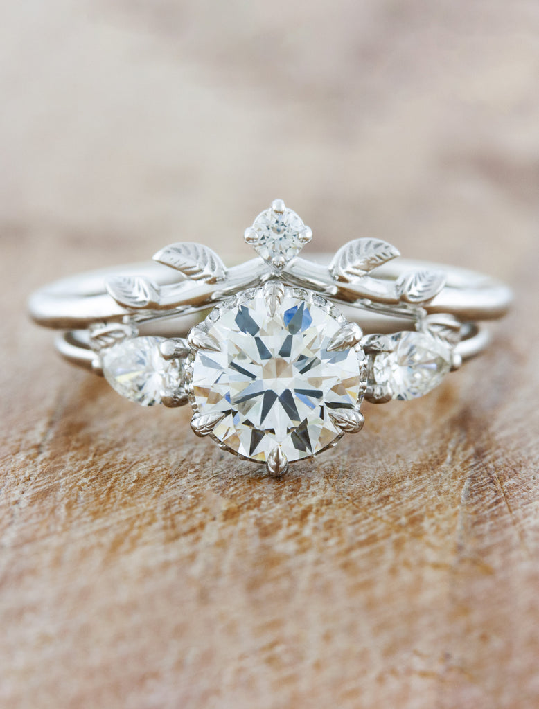 Ken & Dana Adelixa Nature Inspired Wedding Ring