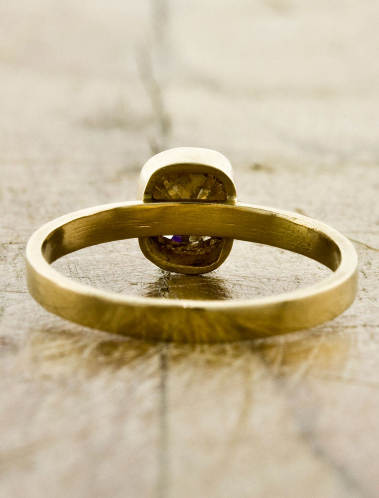 Unique Engagement Rings by Ken & Dana Design - Indira back view