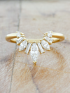 caption:Isla wedding band in 14k yellow gold