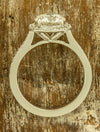Vintage Inspired Halo Engagement Ring