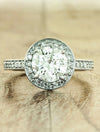 Vintage Inspired Halo Engagement Ring