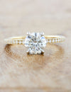 caption:Shown in mixed 14k yellow gold & platinum setting with 1.25ct round diamond