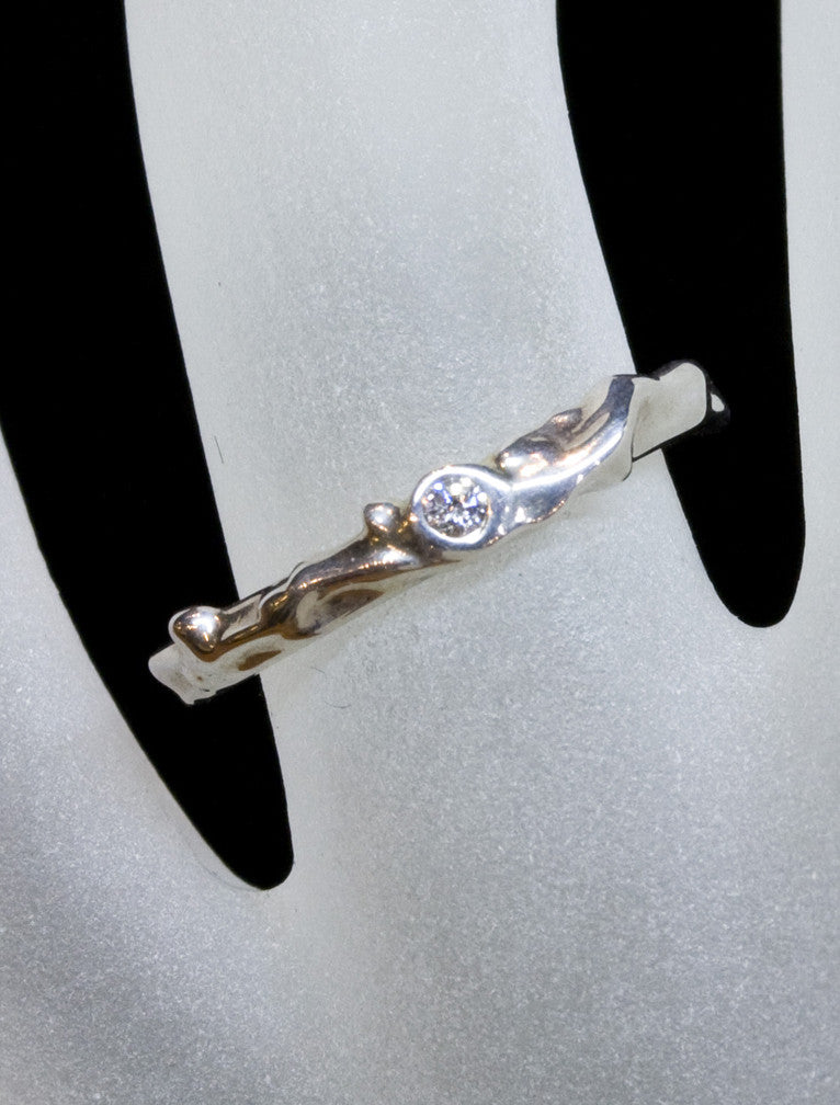 Diamond Nature Inspired Wedding Ring
