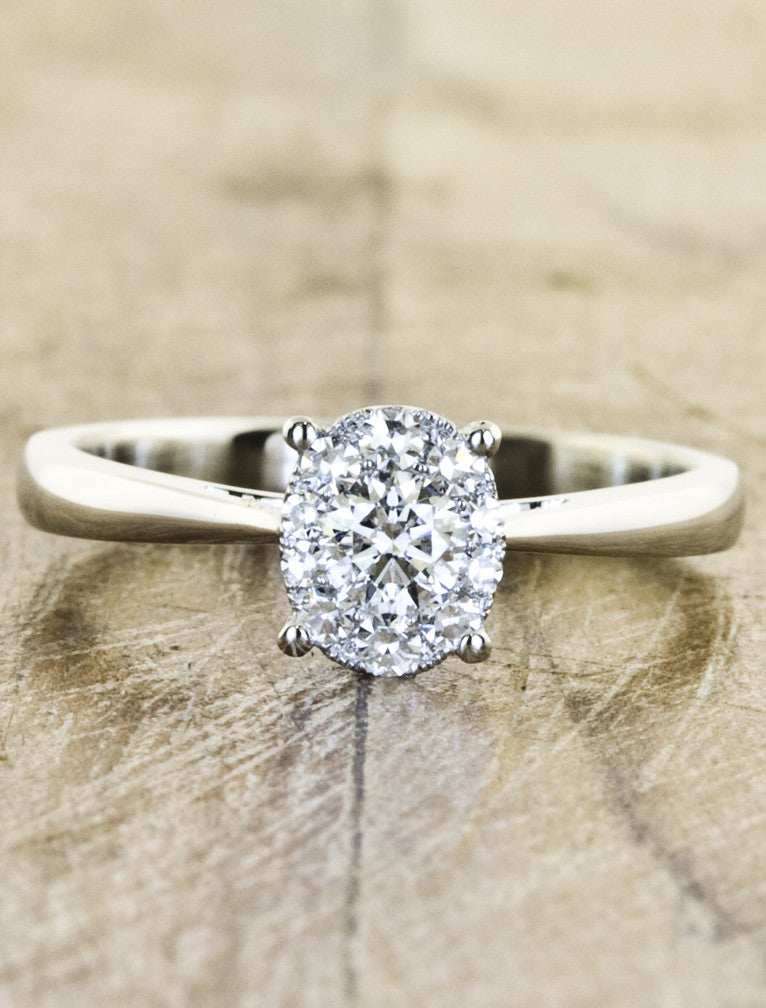 Liana: Diamond Cluster Engagement Ring | ken & Dana Design – Ken & Dana ...