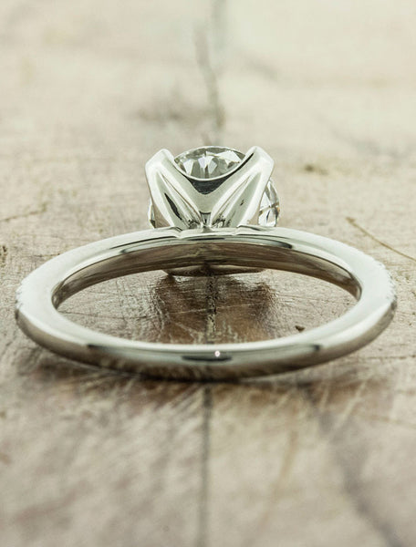 Unique Engagement Rings by Ken & Dana Design - Lindsay back view