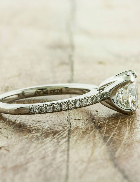 Unique Engagement Rings by Ken & Dana Design - Lindsay side view