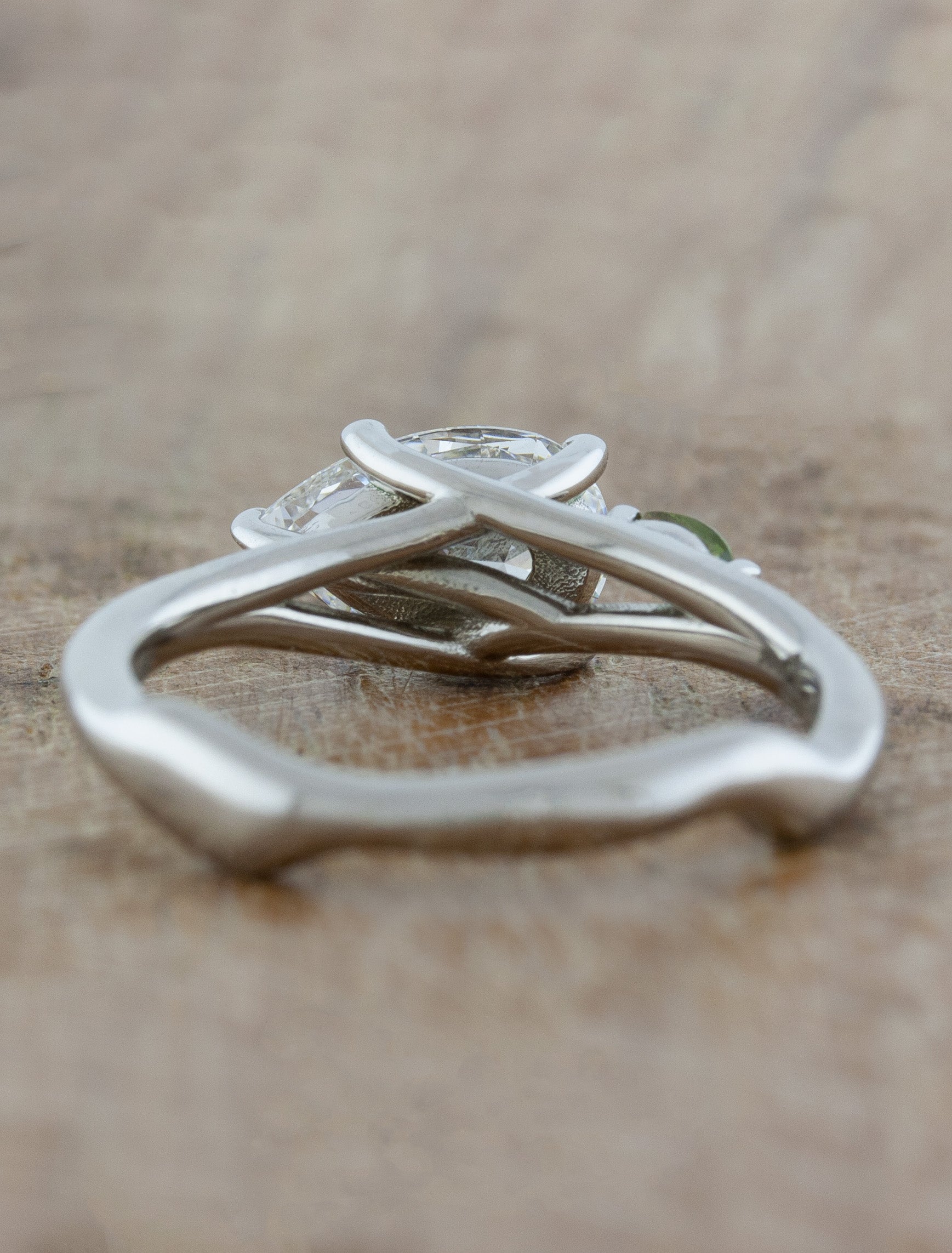 Maddox: Nature Inspired Pear Cut Engagement Ring | Ken & Dana Design