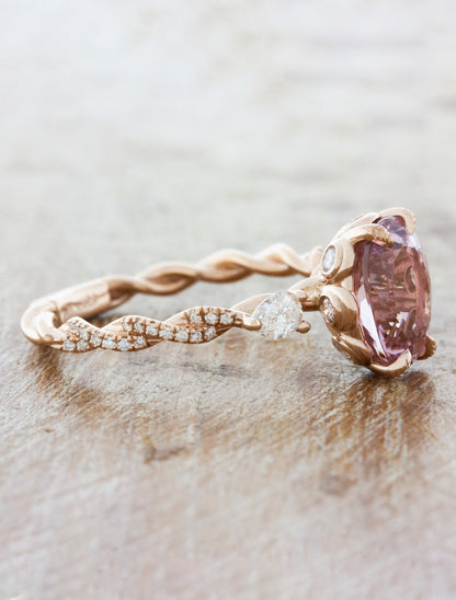 caption:10x8 morganite oval