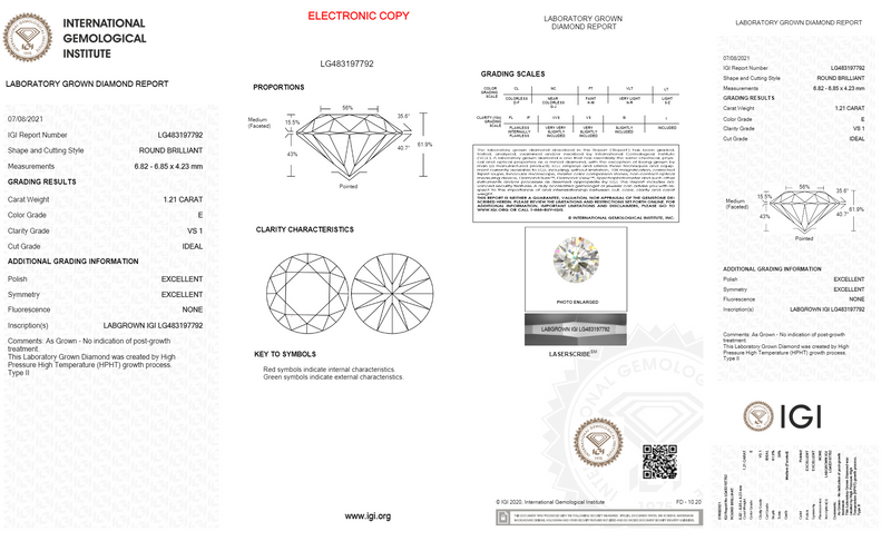 Melinda - 1.21ct Lab Diamond