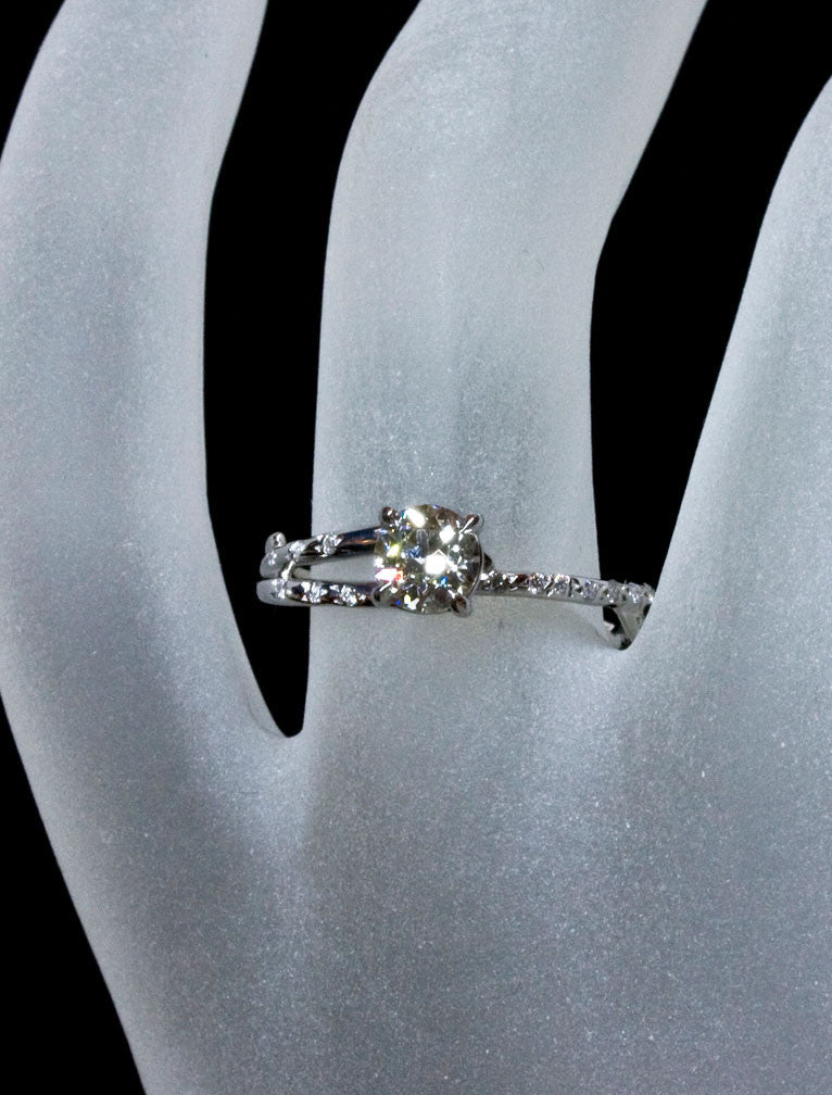 Unique Engagement Rings by Ken & Dana Design - Melinda hand view