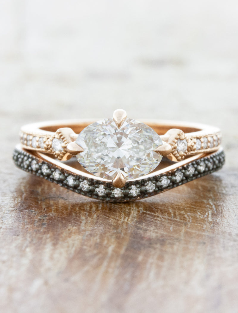 caption:Paired with Charleen engagement ring