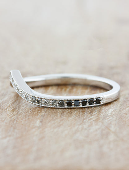 caption:customized with ombre diamond pavé 