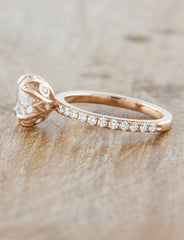 caption:Shown with 1.50ct center diamond in 14k rose gold option