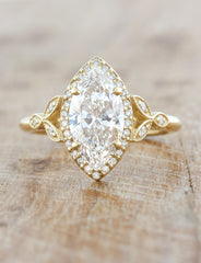 caption:Shown in 14k yellow gold with 1.50ct center diamond