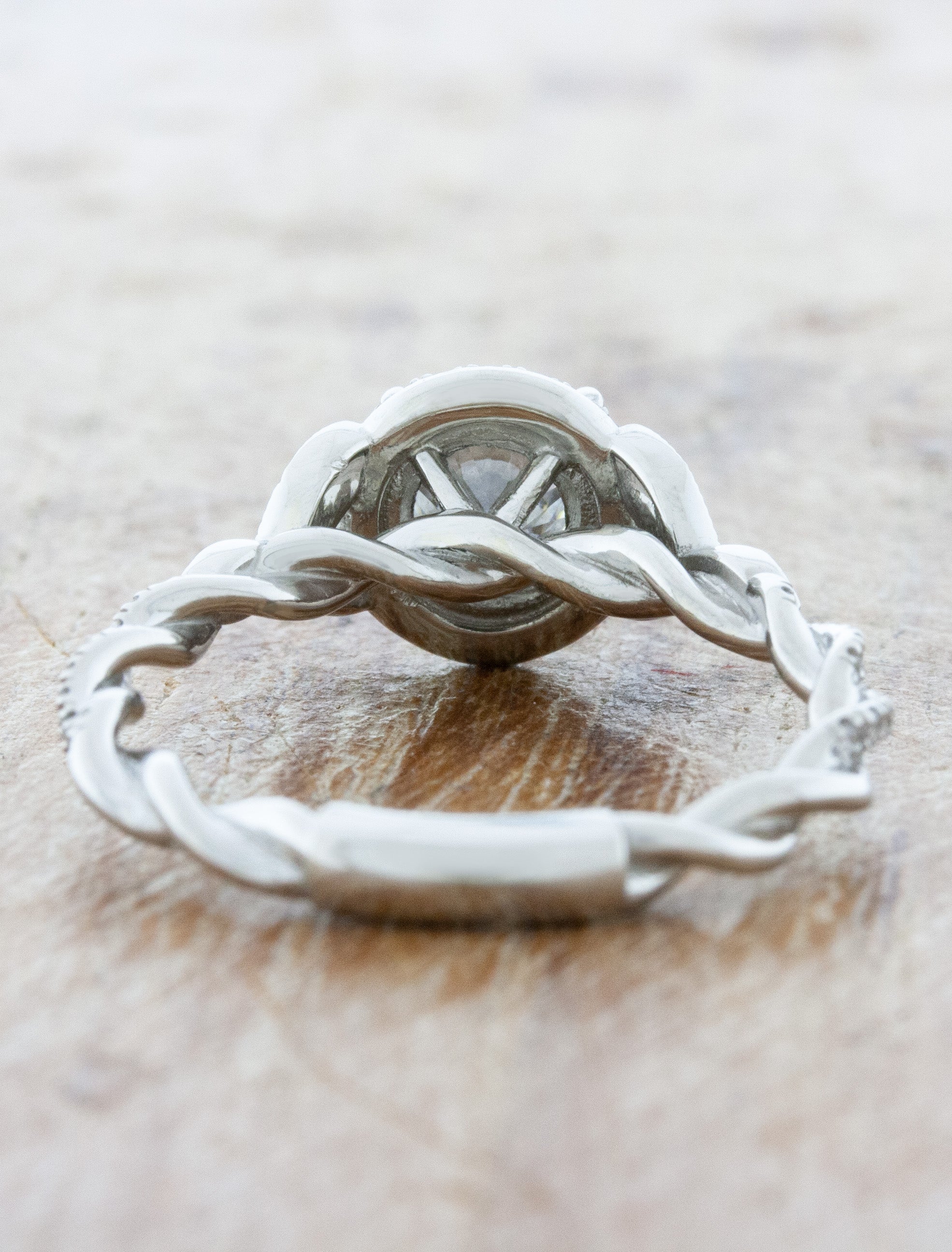 Curated visual reference: Visual Reference: Rachelle Round Diamond Engagement Ring With Diamond Twisted Rope Band