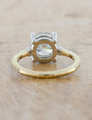 caption:Show in mixed 14k yellow gold and platinum option