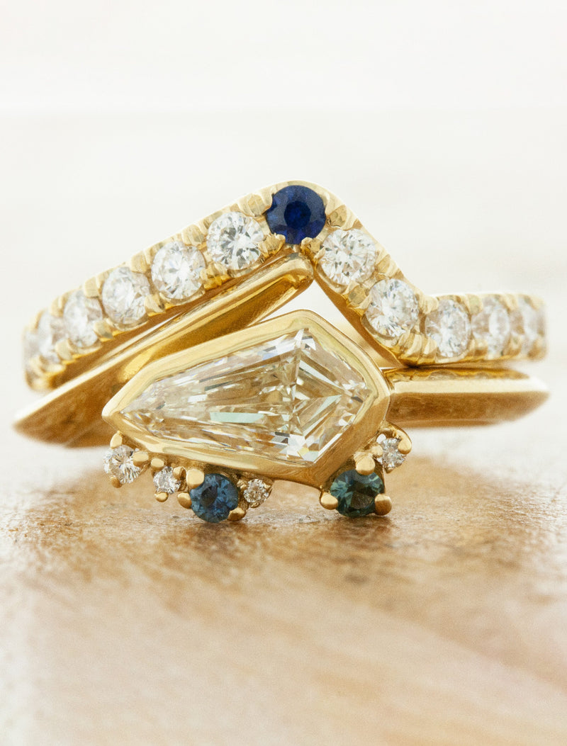 caption:Stacked with Silas wedding band