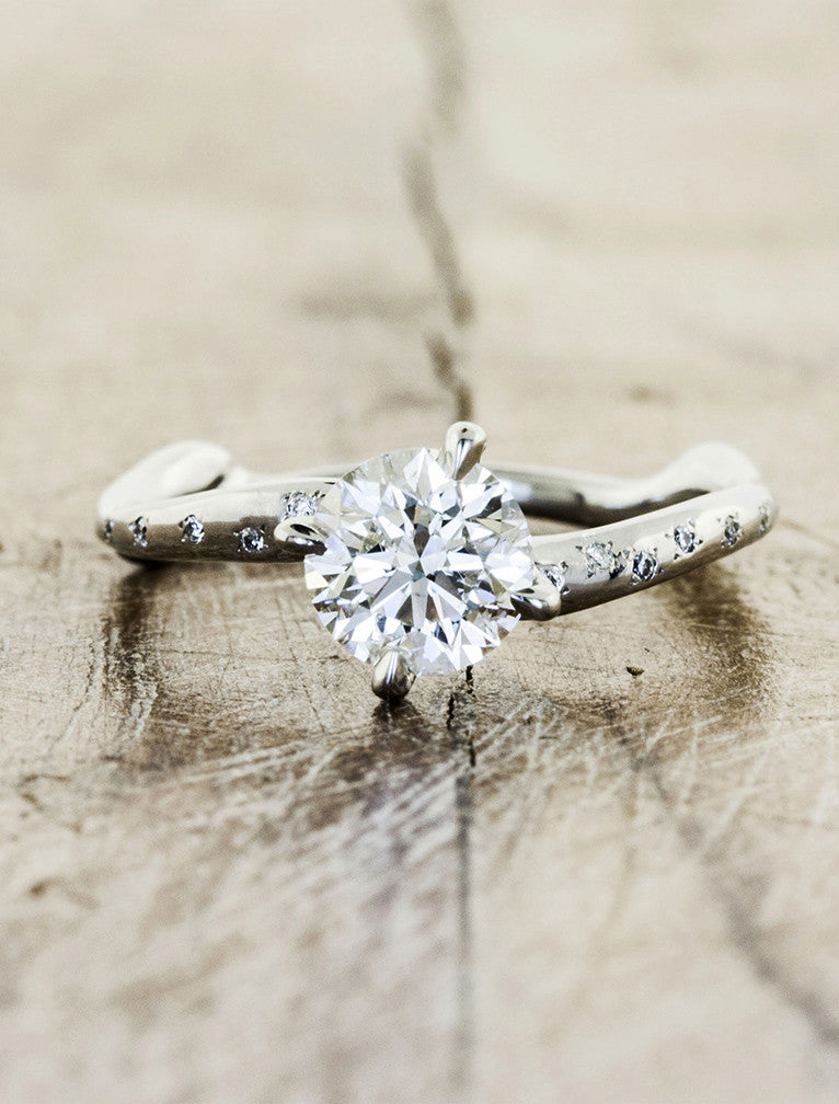 Unique engagement ring - Aurora Diamonds 