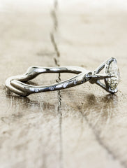 Organic design engagement ring - Aurora Diamonds