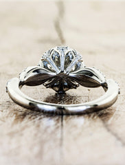 Unique Engagement Rings by Ken & Dana Design - Majesty back view