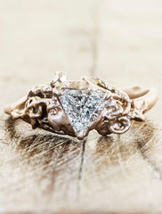 Custom trillion Engagement Rings by Ken & Dana Design - Suzanna top view