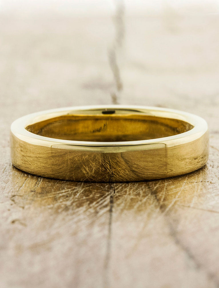 caption:Shown in 14k yellow gold, polished finish