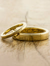 caption:Shown in 2 & 5mm width, 14k yellow gold, polished finish