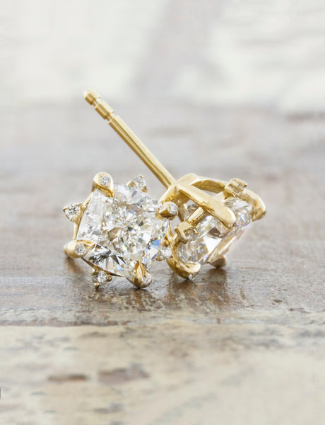 American Diamond Premium Earrings Set Cz Stone Party Wear Premium Design  Brass Jewellery ROSE GOLD at Rs 450/pair in New Delhi