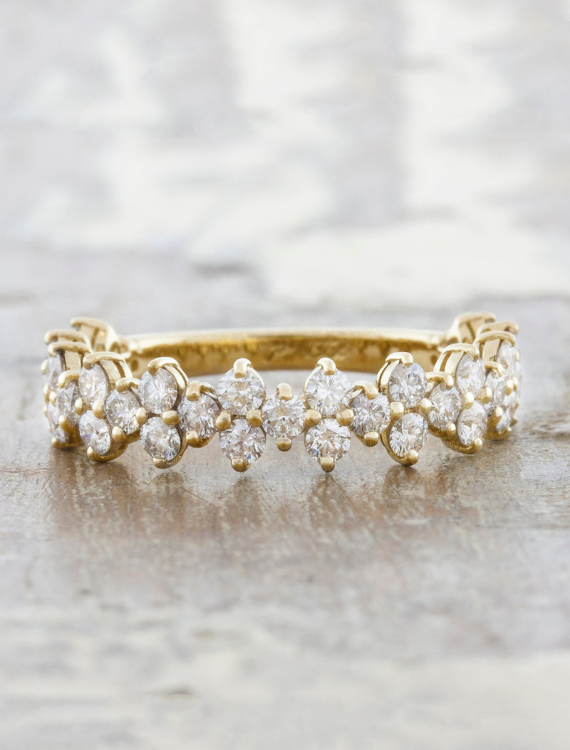 caption:Shown in 14k yellow gold in 1/2 way coverage option