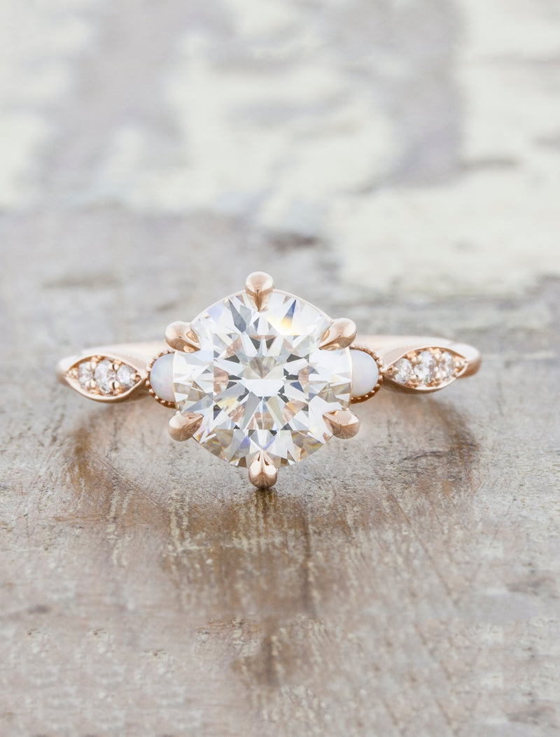 caption:Shown in 14k rose gold