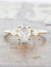 caption:Shown with oval diamond in 14k yellow gold