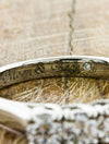 caption:Custom engraving inside wedding band