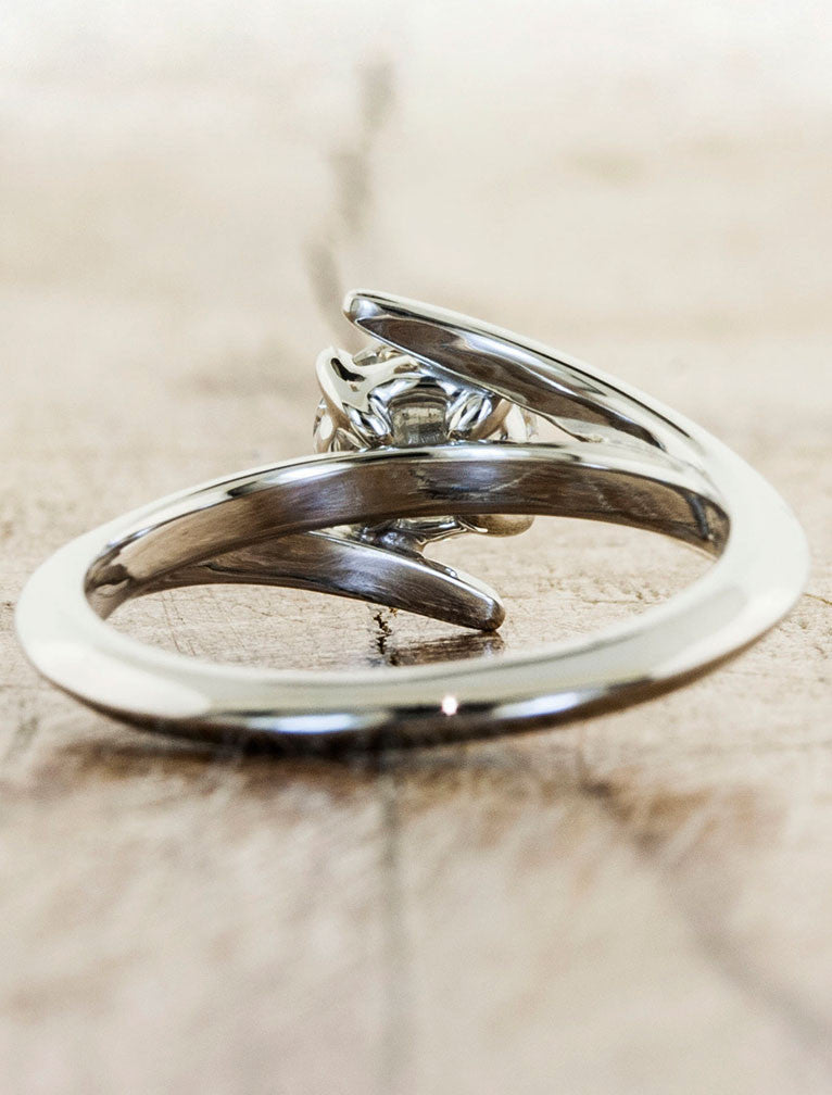Unique Engagement Rings by Ken & Dana Design - Kylie back view