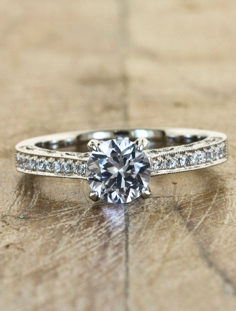 Selby: Vintage Inspired Engagement Ring | Ken & Dana Design