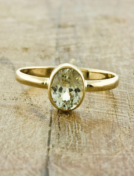 Unique Engagement Rings by Ken & Dana Design - Daffodil top view