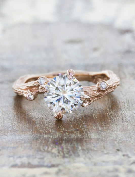 caption:Shown with a 1.25ct round diamond in 14k rose gold
