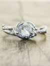 caption:Customized with rough diamond in platinum