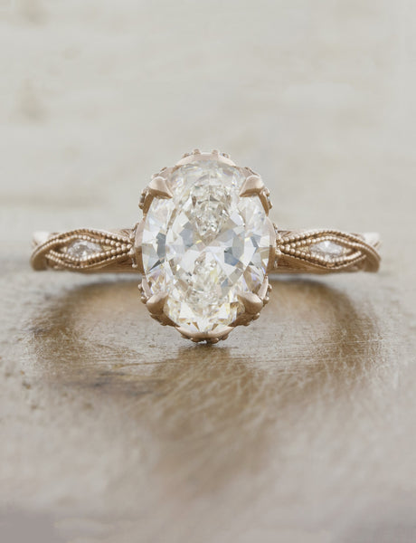 14K Yellow Gold Oval Halo Engagement Ring 50917-E-10X8-14KY | Tipton's Fine  Jewelry | Lawton, OK