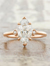 caption:Shown with a 1.5ct marquise diamond in 14k rose gold