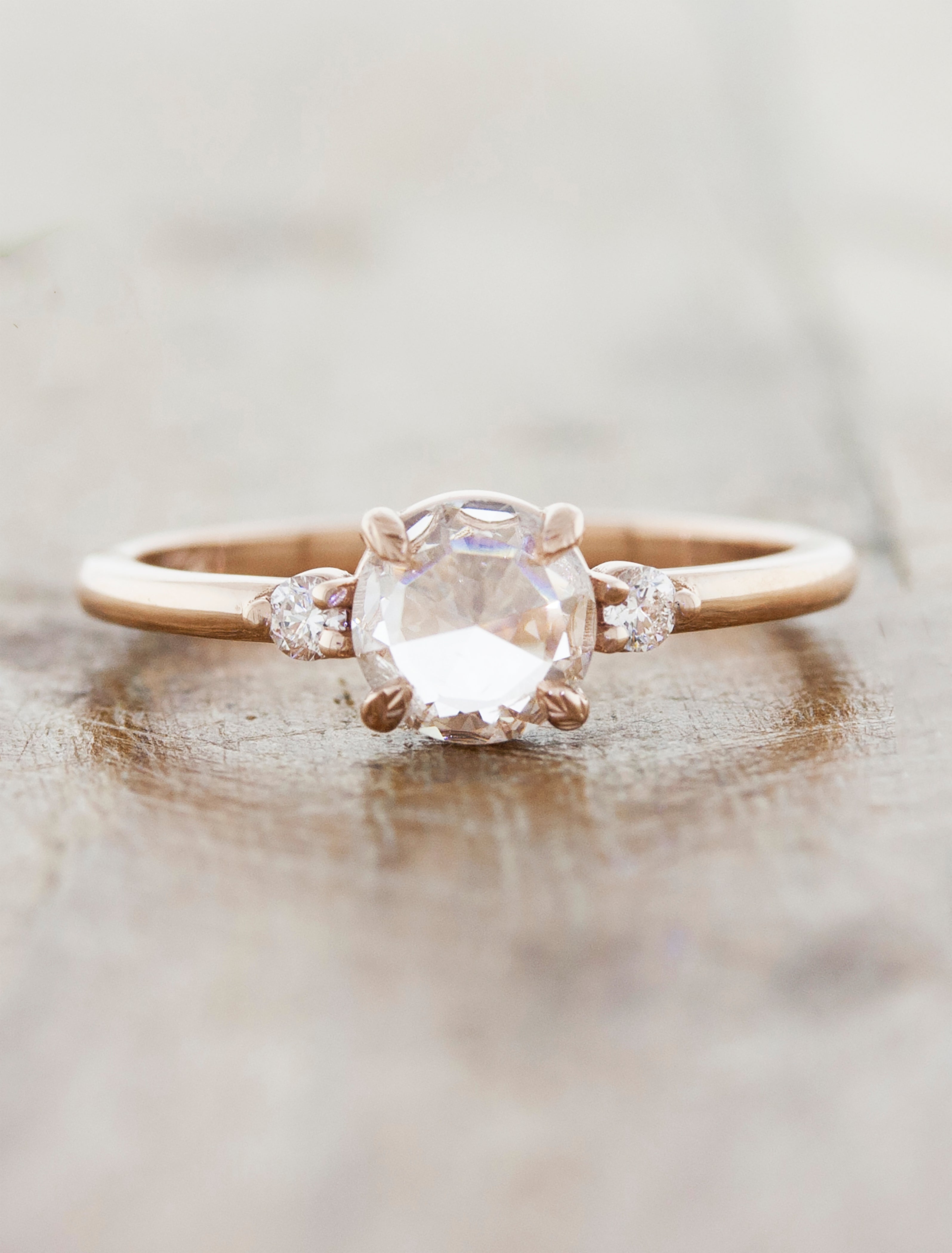 Yara: Rose Cut Diamond Engagement Ring | Ken & Dana Design