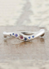 caption:Customized with color sapphires