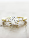 caption:Shown with 1.2ct round diamond in 14k yellow gold