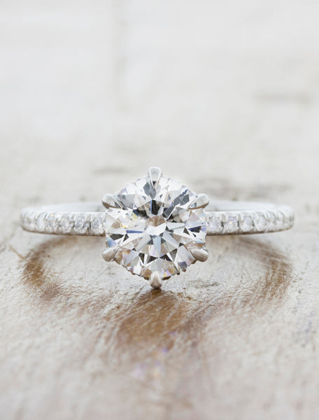 Simple and gorgeous 1.23 carat diamond ring - Clarity Enhanced