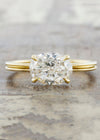 caption:Customized with 1.20ct oval diamond horizontally set in 14k yellow gold