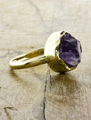 Amethyst Engagement Ring 